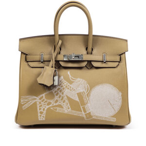 Biscuit Swift In and Out Birkin 25 Palladium Hardware, 2024
